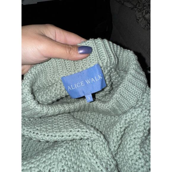 Alice Walk 100% Cotton Chunky Classic Fisherman Sweater Size small - Picture 6 of 10